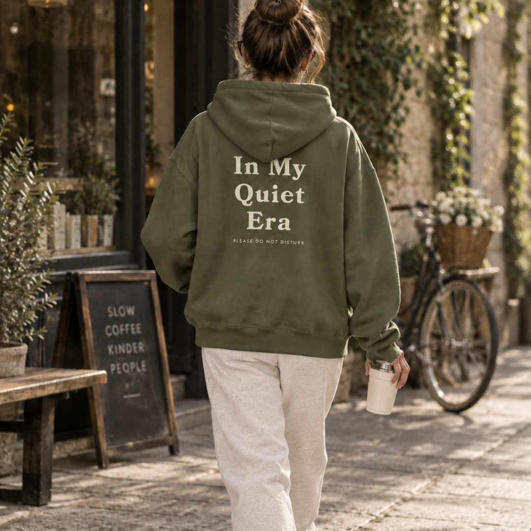 Quiet Era Oversized Hoodie – Cozy Fleece Loungewear